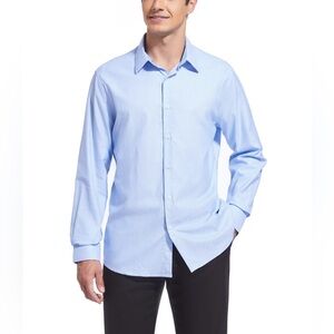 Duchamp London Diamond Dot Long Sleeve Button Down Shirt